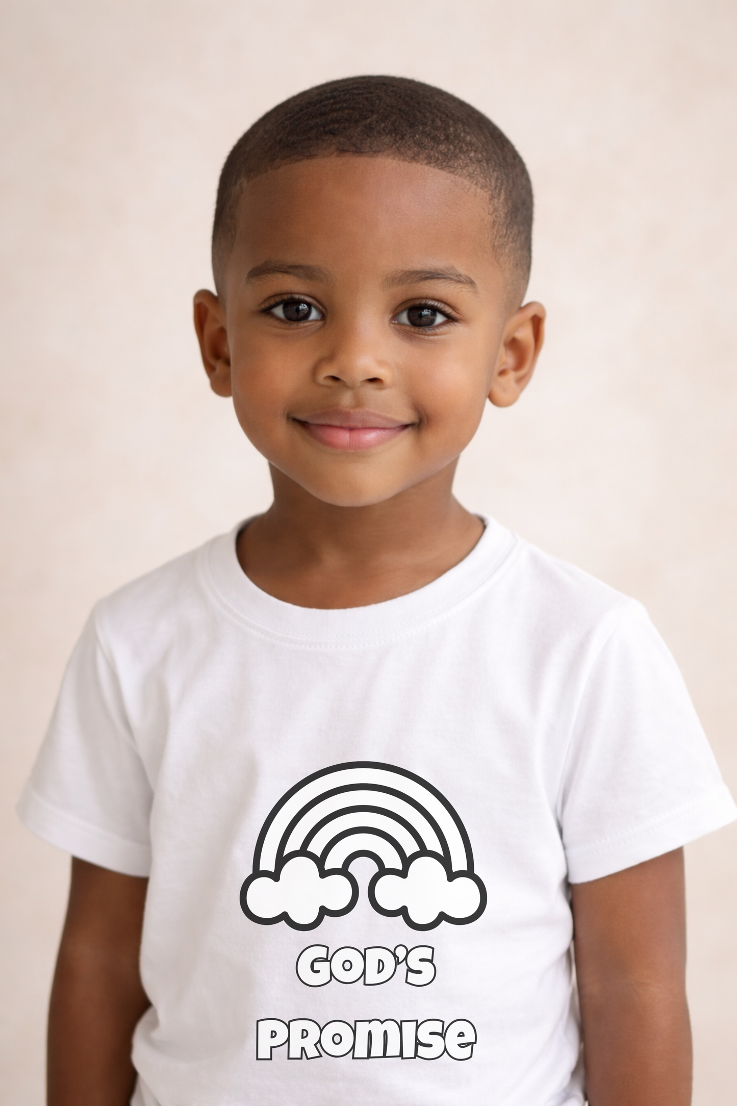 God's Promise - Kids Color Your Own Faith T-Shirt (Ages 4-7)