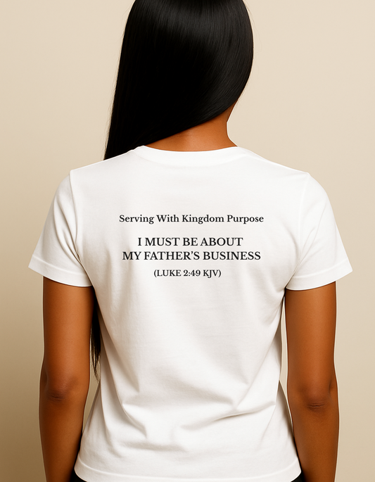 I AM ABOUT MY FATHER’S BUSINESS – Unisex T-Shirt