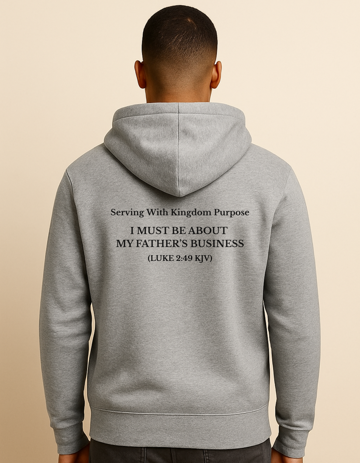 I AM ABOUT MY FATHER’S BUSINESS – Men’s Hoodie
