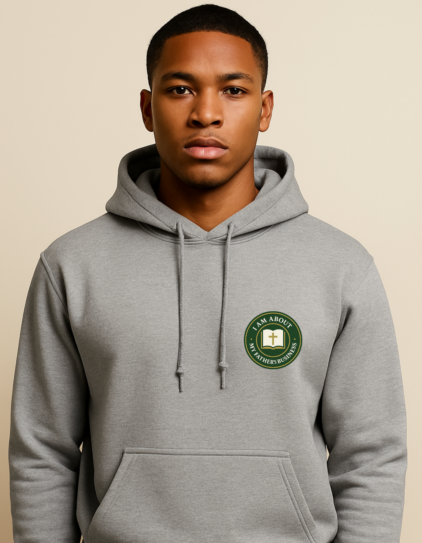 I AM ABOUT MY FATHER’S BUSINESS – Men’s Hoodie