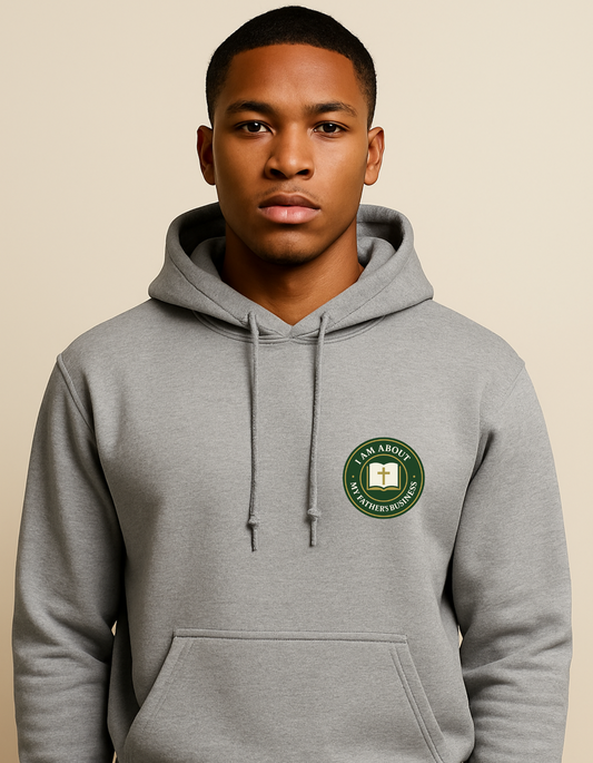 I AM ABOUT MY FATHER’S BUSINESS – Men’s Hoodie