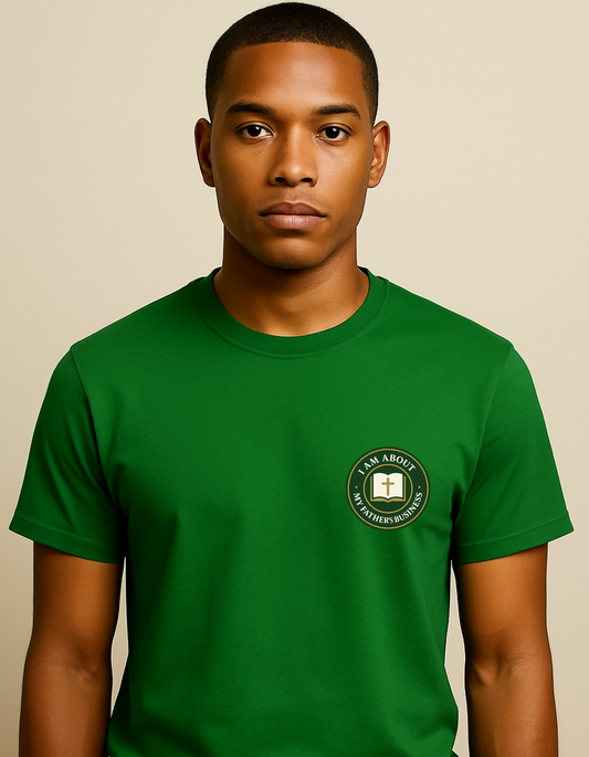 I AM ABOUT MY FATHER’S BUSINESS – Unisex T-Shirt