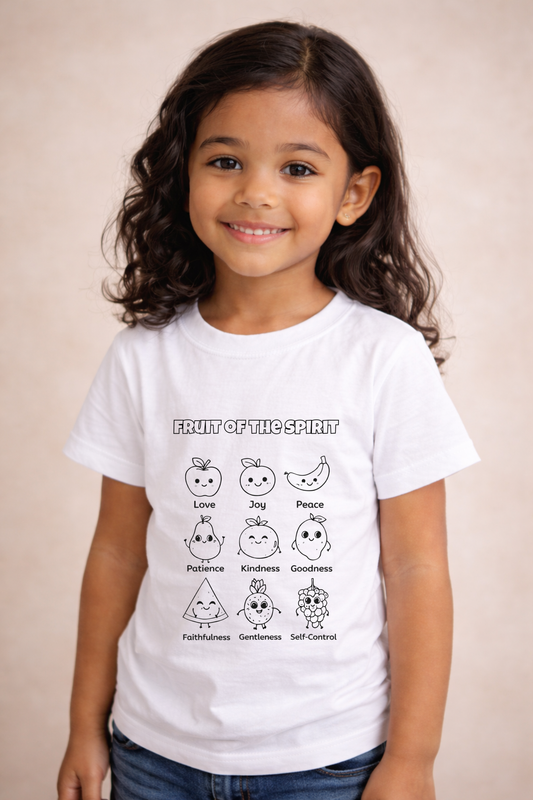 Kids Color Your Own Shirt – Fruit of the Spirit (Ages 4–7)