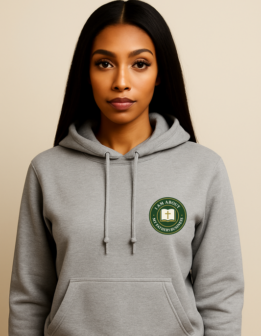 I AM ABOUT MY FATHER’S BUSINESS – Women’s Hoodie